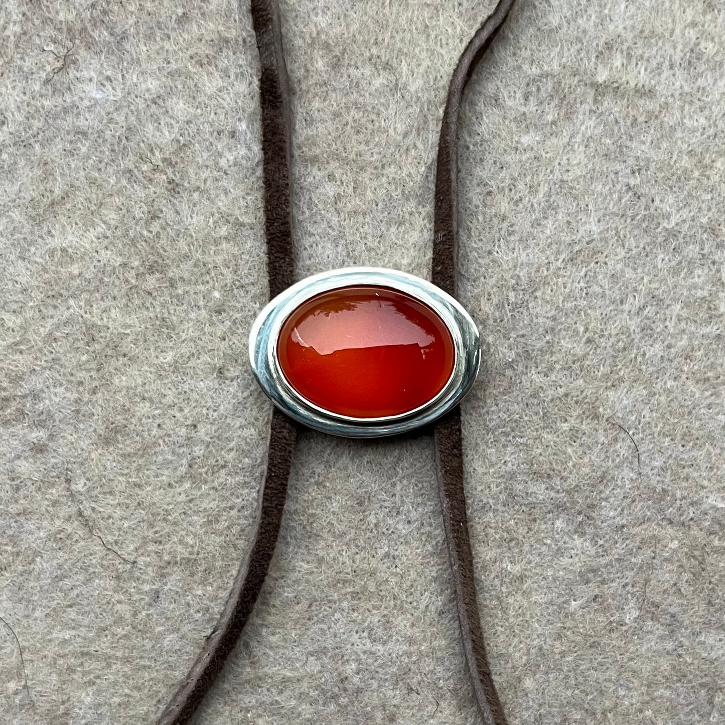 Carnelian Bolo Pendant