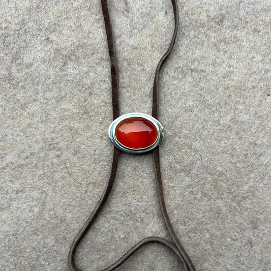 Carnelian Bolo Pendant