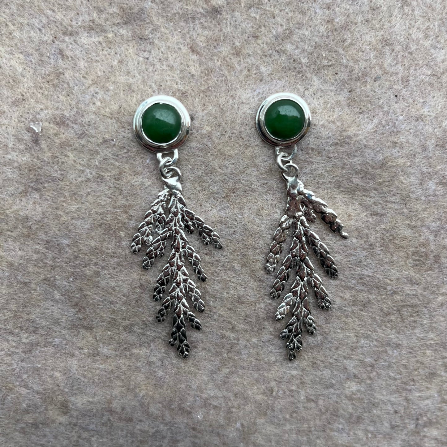 Jade + Cedar Danglies