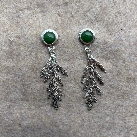 Jade + Cedar Danglies